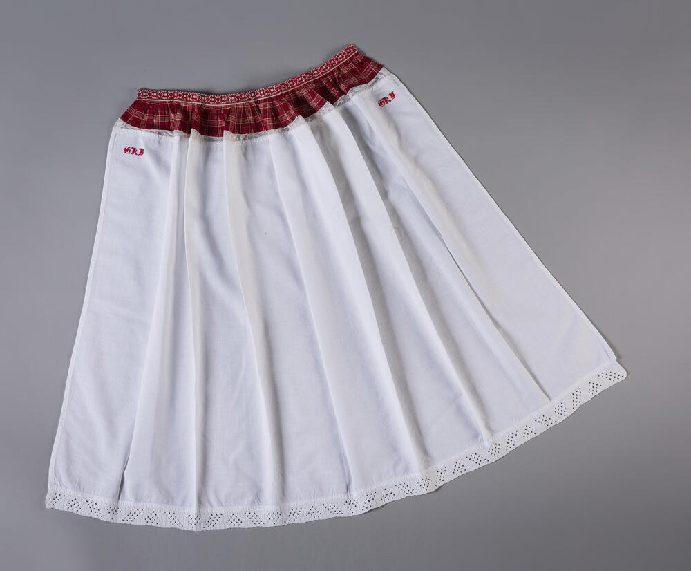 Witte linnen boezel