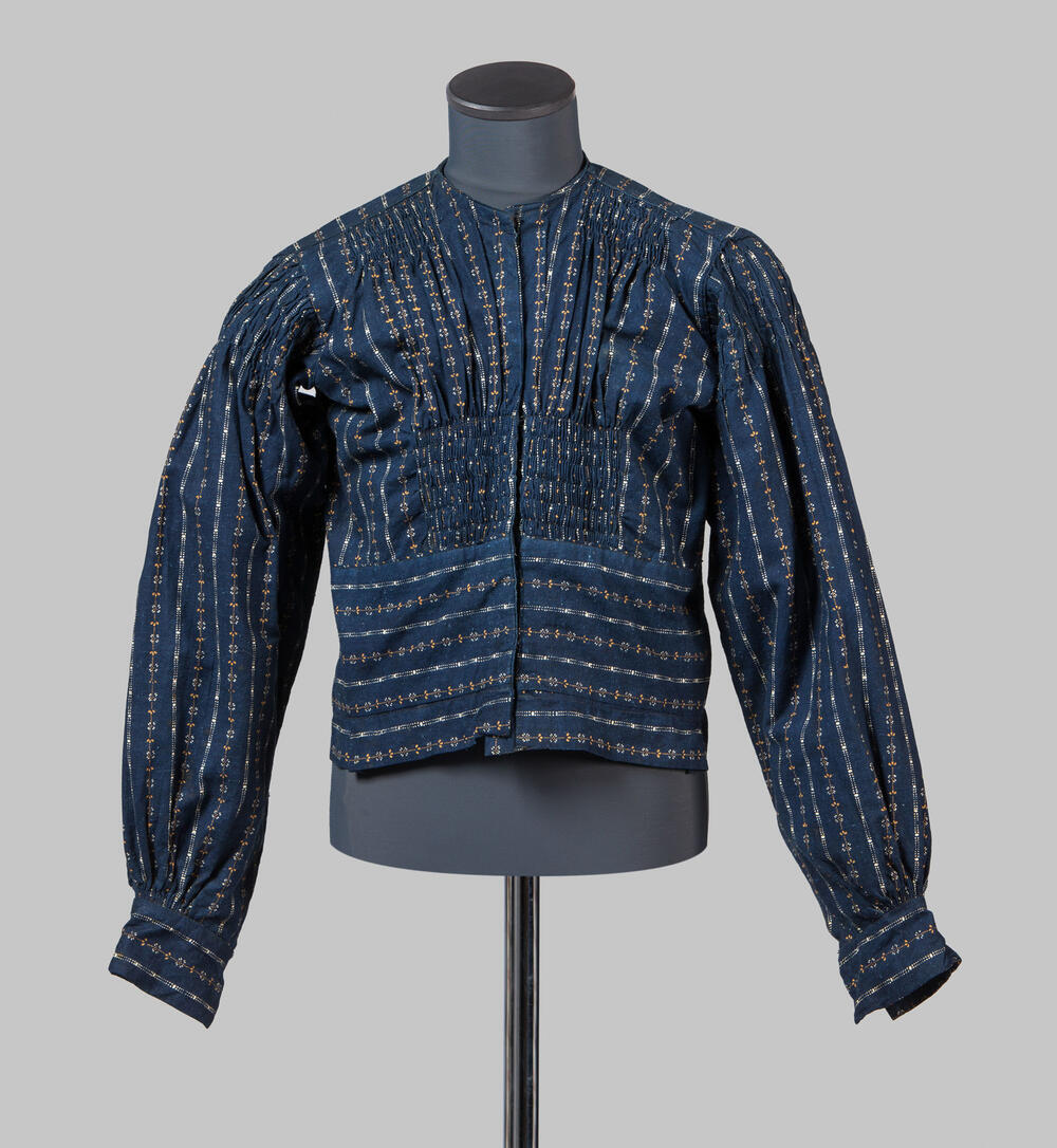 Jak van donkerblauw katoen