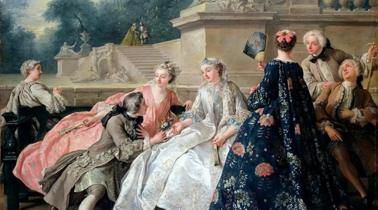 De liefdesverklaring, Jean-François de Troy, 1731.