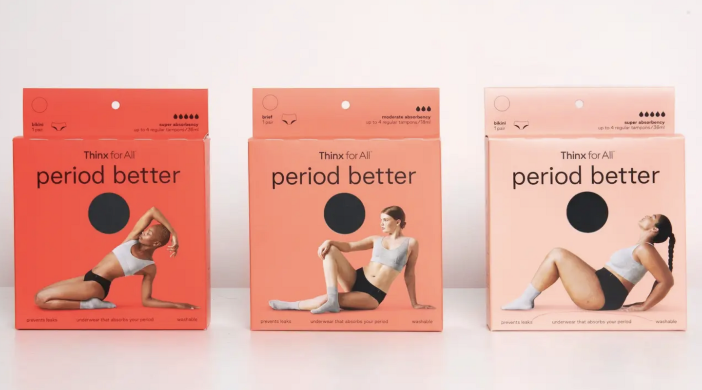 Thinx for All, a new lower-priced collection of period underwear, 2021. Foto: Business Insider / Thinx.