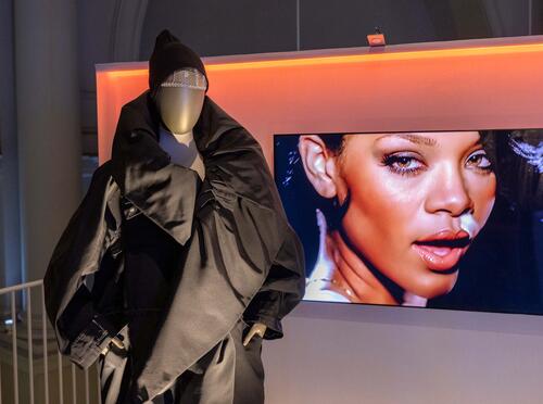 Rihanna MET ball gala look, in DIVA Exhibition, V&A, London, 2022 © Victoria and Albert Museum, London