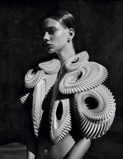 model in Iris van Herpen