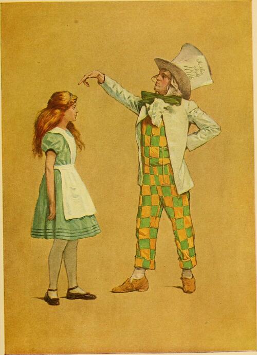  Alice in Wonderland; a dramatization of Lewis Carroll's "Alice's adventures in Wonderland" and "Through the looking glass,"