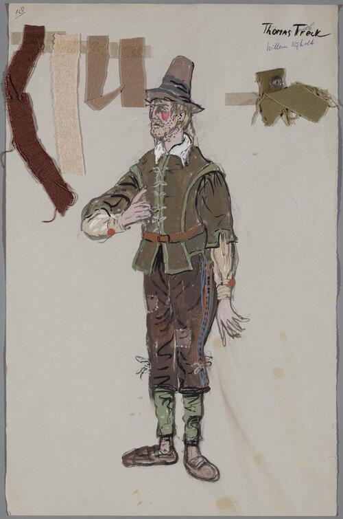 Kostuumontwerp voor De Spaansche Brabander (Gerbrand Adriaensz Brederoo)