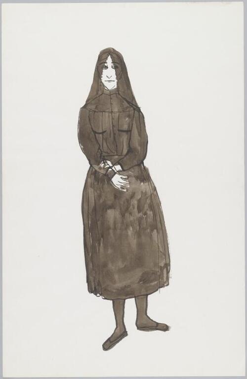 Kostuumontwerp voor Het huis van Bernarda Alba