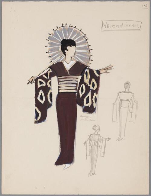 Kostuumontwerp voor de vriendinnen uit Madame Butterfly