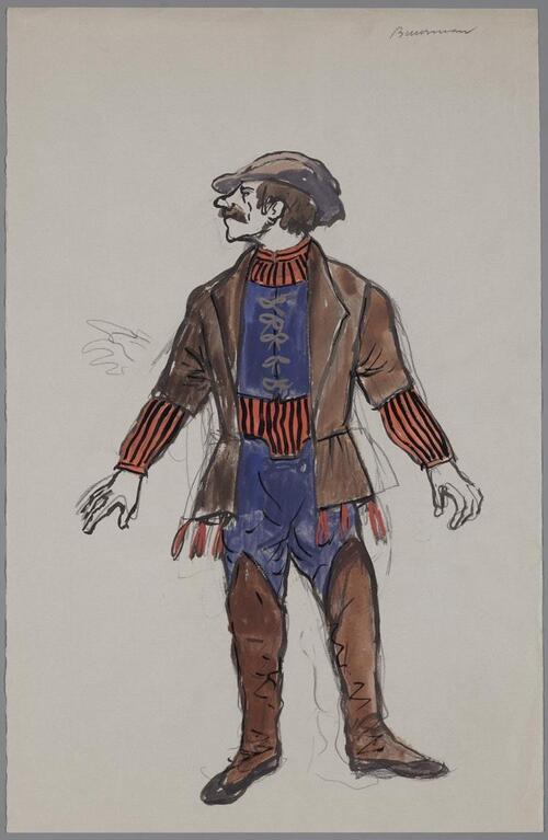 Kostuumontwerp voor De Spaansche Brabander (Gerbrand Adriaensz Brederoo)