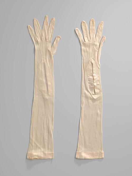 Paar lange handschoenen