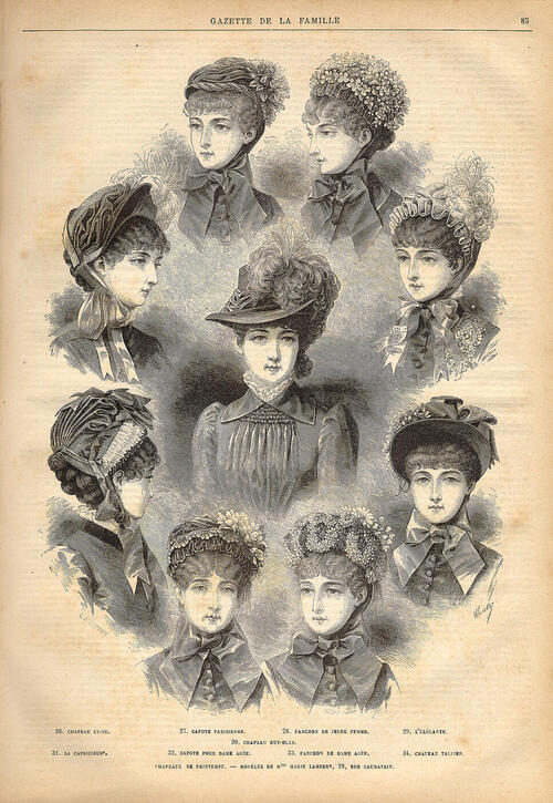 Revue de la mode : gazette de la famille