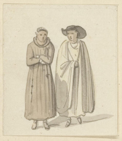 Italiaanse kostuums: twee monniken