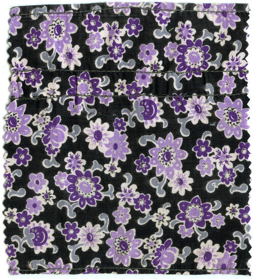 Fragment schoorsteenval van gedessineerde katoen, 1925–1965