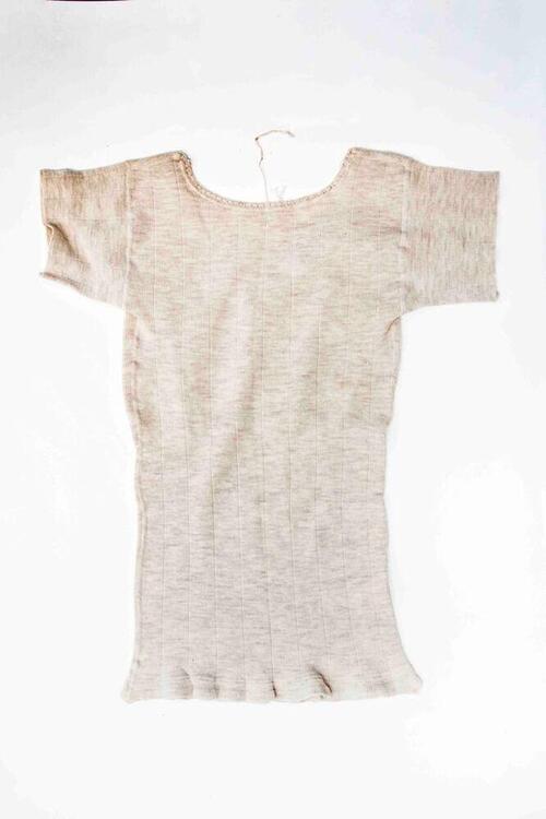 Borstrok van wollen tricot