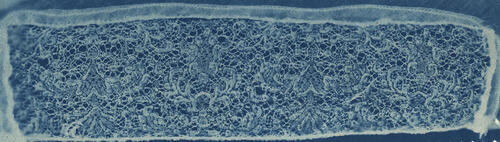 Detail 'hullekap' met Binchekant, Marken