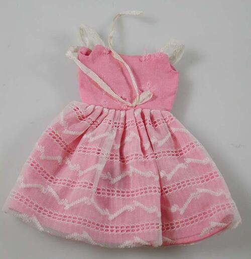 Katoenen jurk met voile overrok (van Barbiepop)