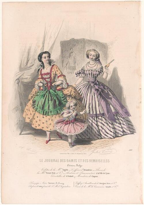 Kostuumprent uit Le Journal des Dames et des demoiselles