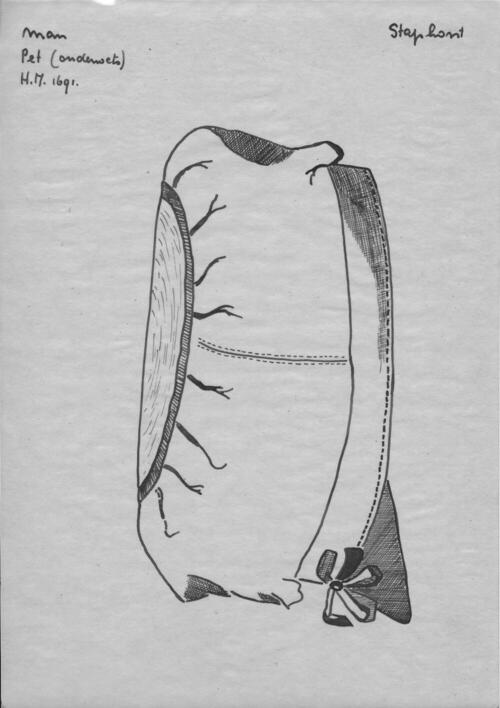 Tekening van een pet, Staphorst