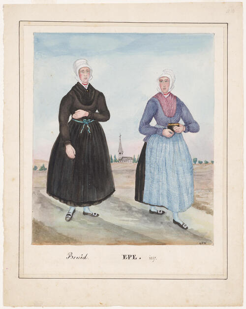 Bruid uit Epe, 1857