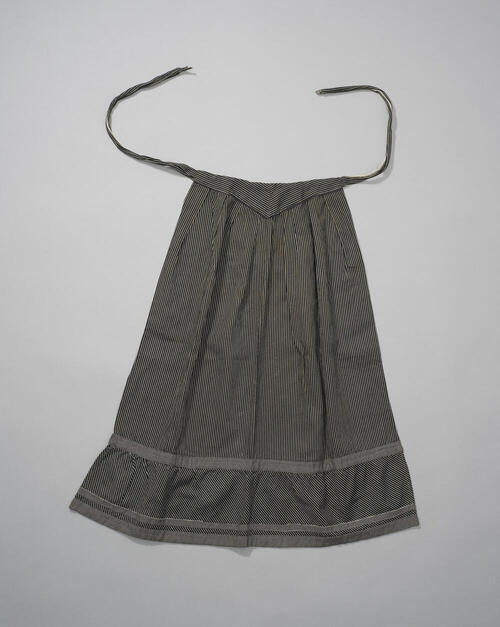 Gestreept visiteschortje, Schouwen, 1900–1948