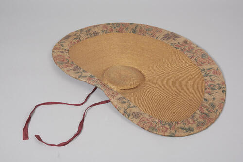 Zonhoed, tegengevoerd met Indiase sits, Friesland, circa 1800
