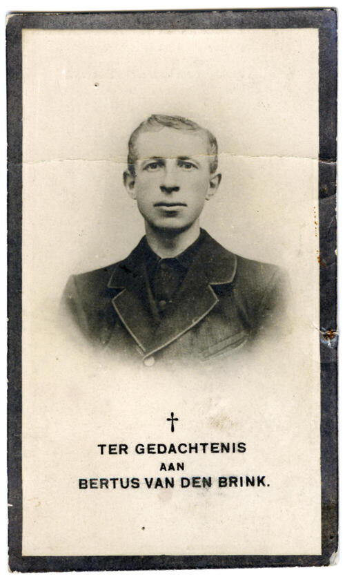Bidprentje van Bertus van den Brink, 1924