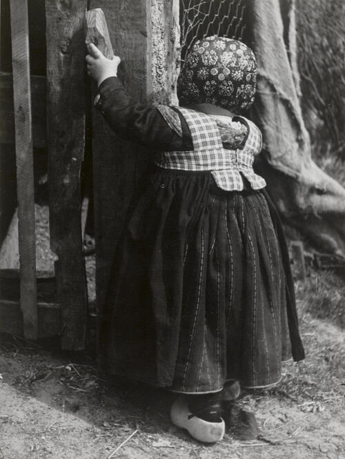 Hendrik Compagner in streekdracht, Rouveen, 1944