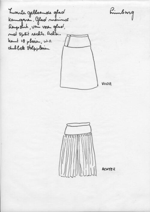 Tekening van een rok, Limburg