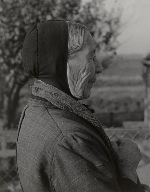 Vrouw in Cadzandse dracht, 1950