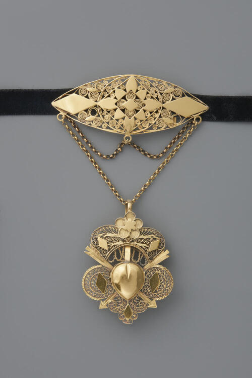 Gouden borsthanger, gekeurd in de Zuidelijke Nederlanden, 1815–1850