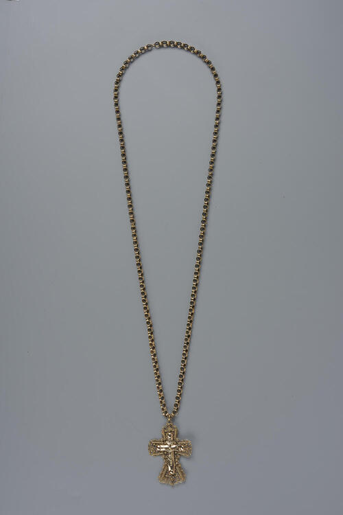 Gouden halsketting met kruishanger, Noord-Brabant, 1875–1885