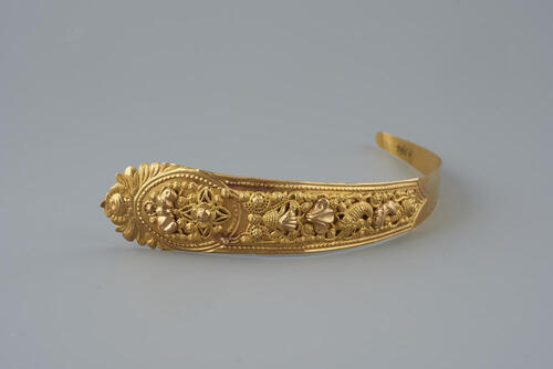 Gouden voorhoofdsnaald, Blaricum, 1872