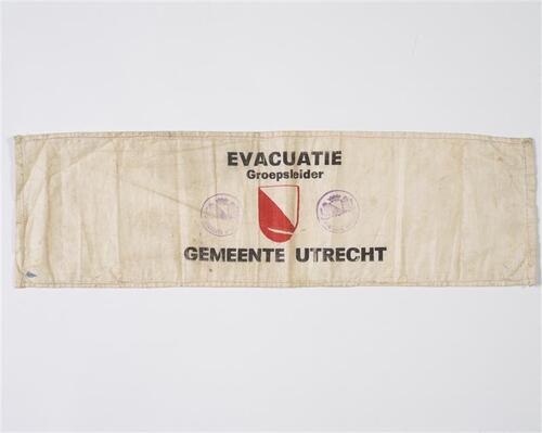Mouwband (Evacuatie Groepsleider) uit de Tweede Wereldoorlog