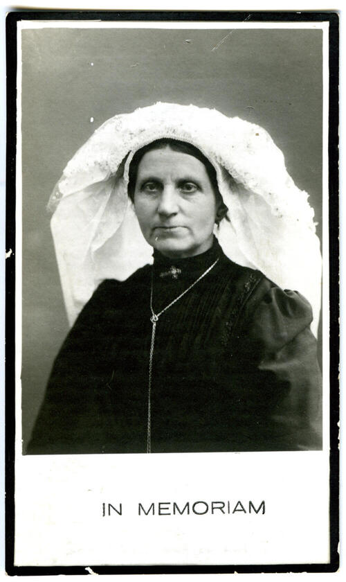 Bidprentje van Cornelia Simons, 1936