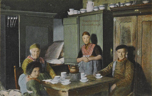 Familie Tien in Staphorster streekdracht, 1906