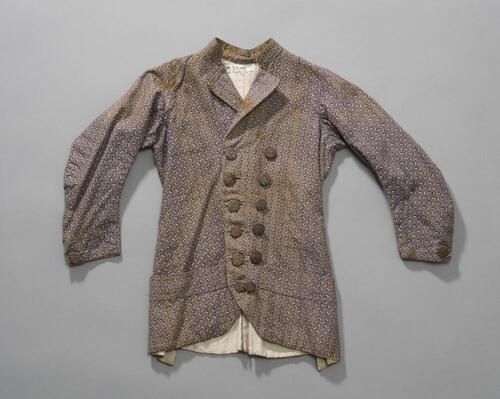 Katoenen jak of jas voor kleine jongen uit Noord-Holland, voor 1875