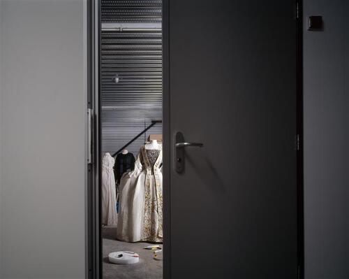 Robe à la française bestaande uit overkleed en rok