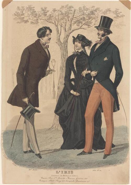 Modeprent uit L'Iris (1851, nr. 11)