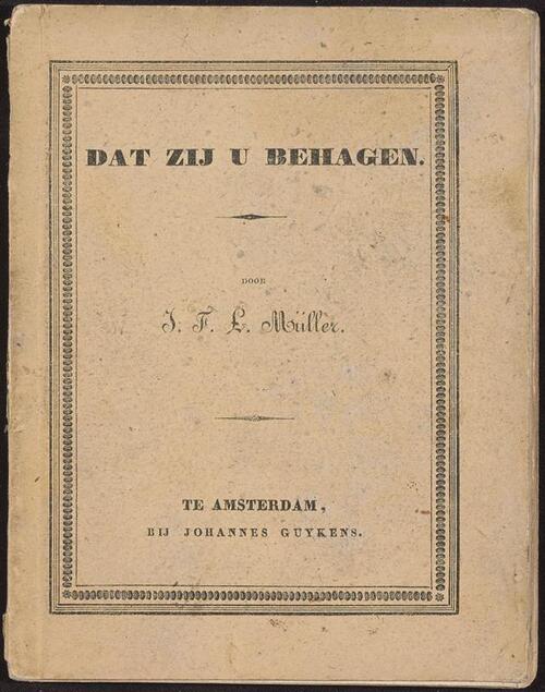 Dat zij u behagen