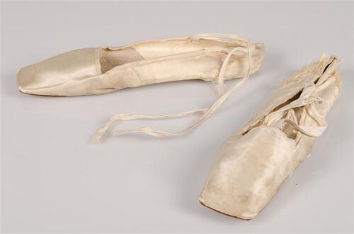 Paar damesballetschoenen