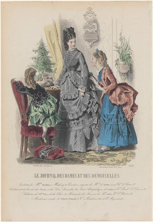 Modeprent uit Le Journal des Dames et des demoiselles