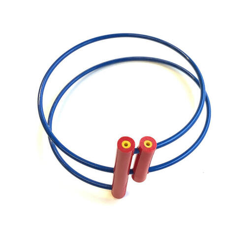 Armband dubbel met rode buisjes