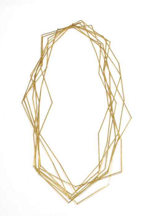 Collier van acht losse kettingen
