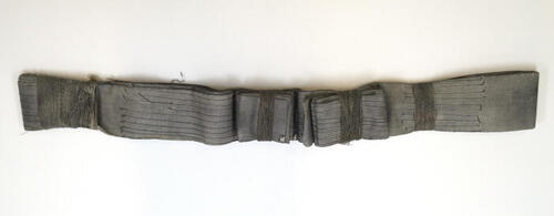 Riem van grijs canvas
