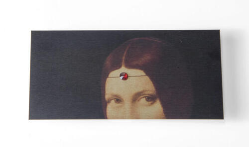 Woman with garnet