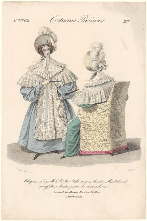 34 modeprenten uit Journal des Dames et des Modes (1797-1839)