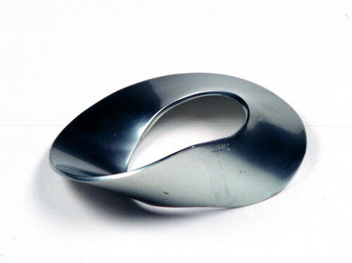 Armband van platte cirkel met draaiing