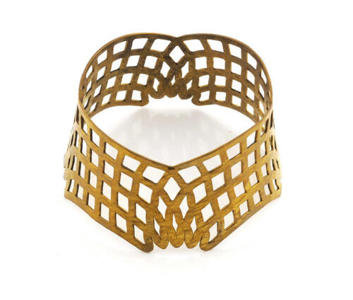 Armband van gedreven messing