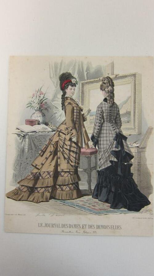 Kopergravure op papier uit Le Journal des Dames et Desmoiselles