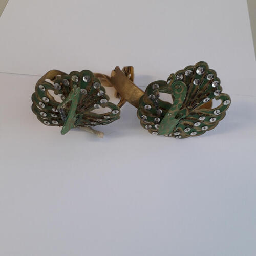 Armband, paar met een pauw