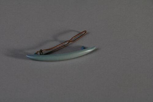Haarspeld in blauw plastic