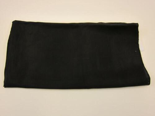 Foulard in zwarte, effen zijde